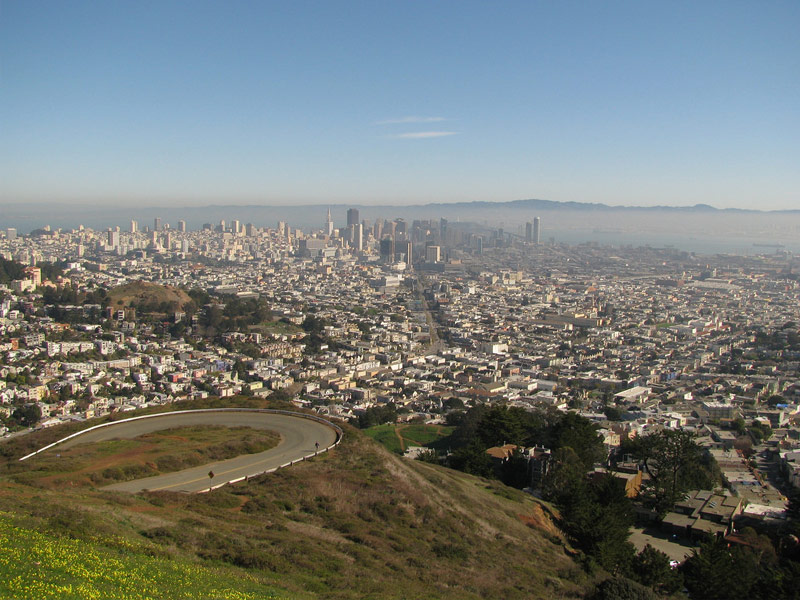 Hiking in Mount Sutro Forest in the Clouds