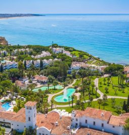 oceanfront resort with swimming pools