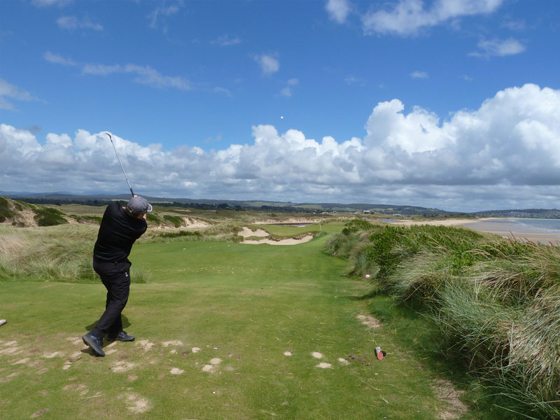 Golfing at Barnbougle Lost Farm