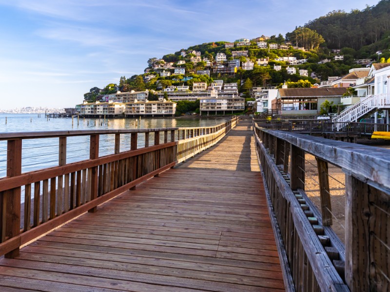 Beautiful cityscape of Sausalito