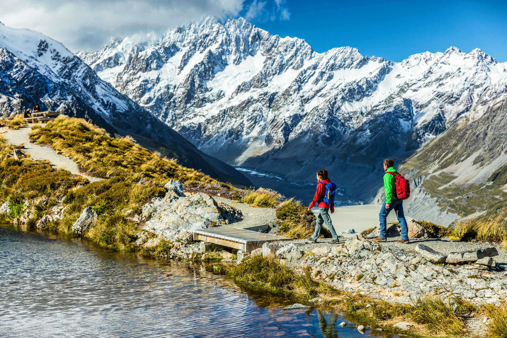 Hikers in New Zealand 