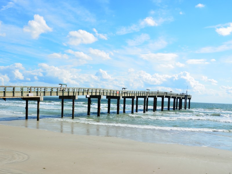 Pier on St Augustine beach