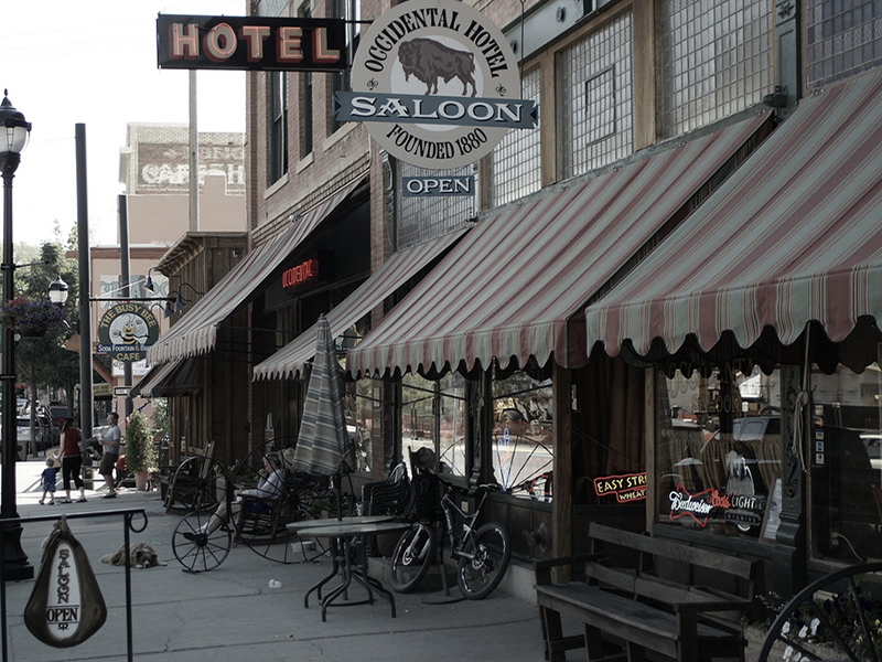 Occidental Hotel on the main street of Buffalo, Wyoming