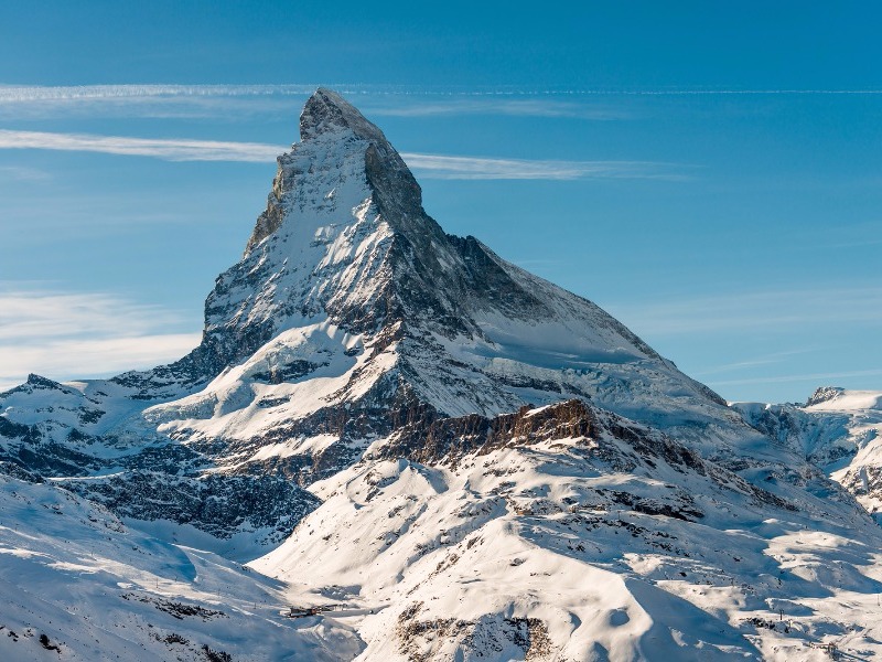 The Matterhorn over Zermatt, Switzerland