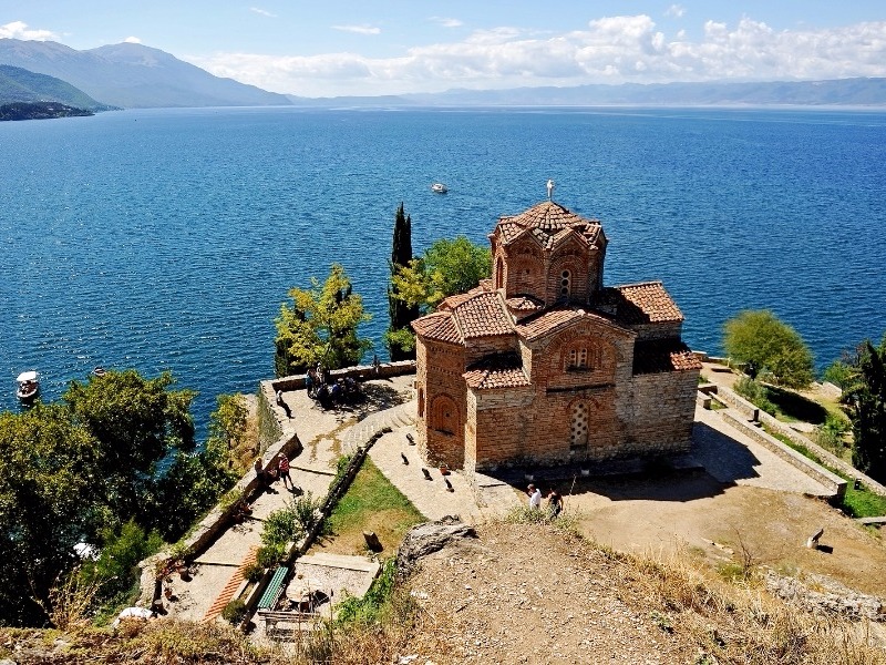 Saint Jovan Kaneo Church on Lake Ohrid