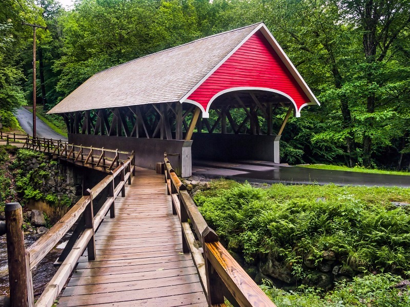 Franconia covered bridge