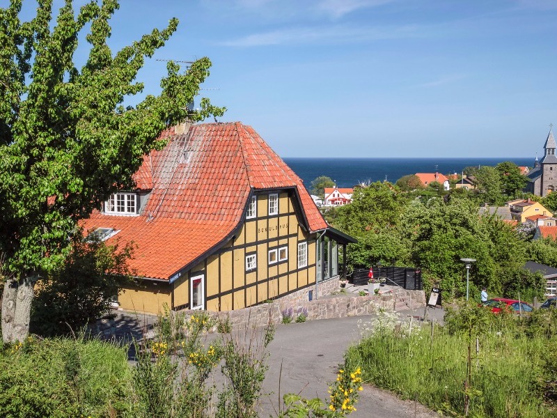 Gudhjem, Denmark overlooking the Baltic Sea