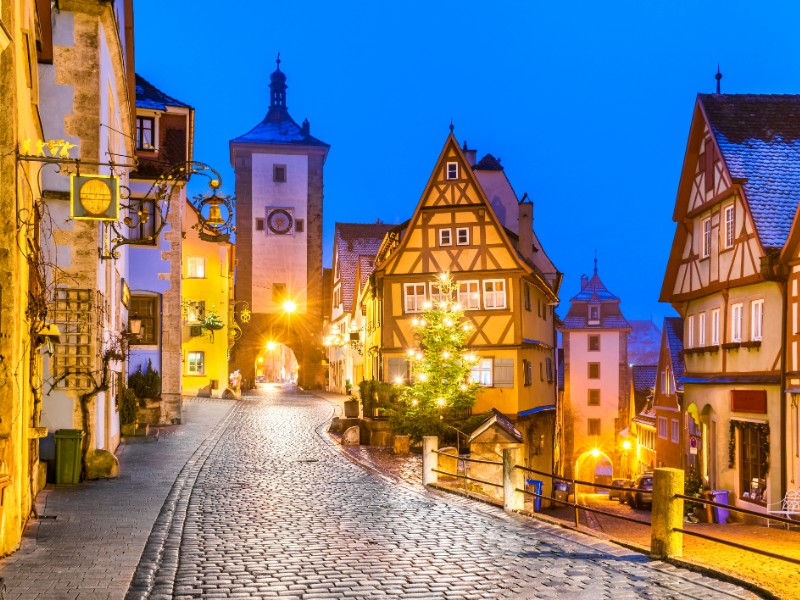 Rothenburg ob der Tauber at Christmas