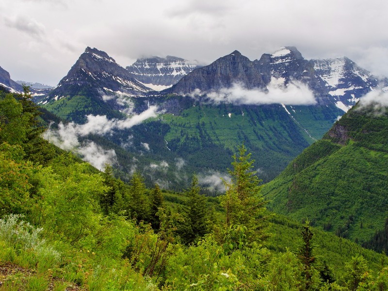 Glacier National Park from Going to the Sun Road, Montana