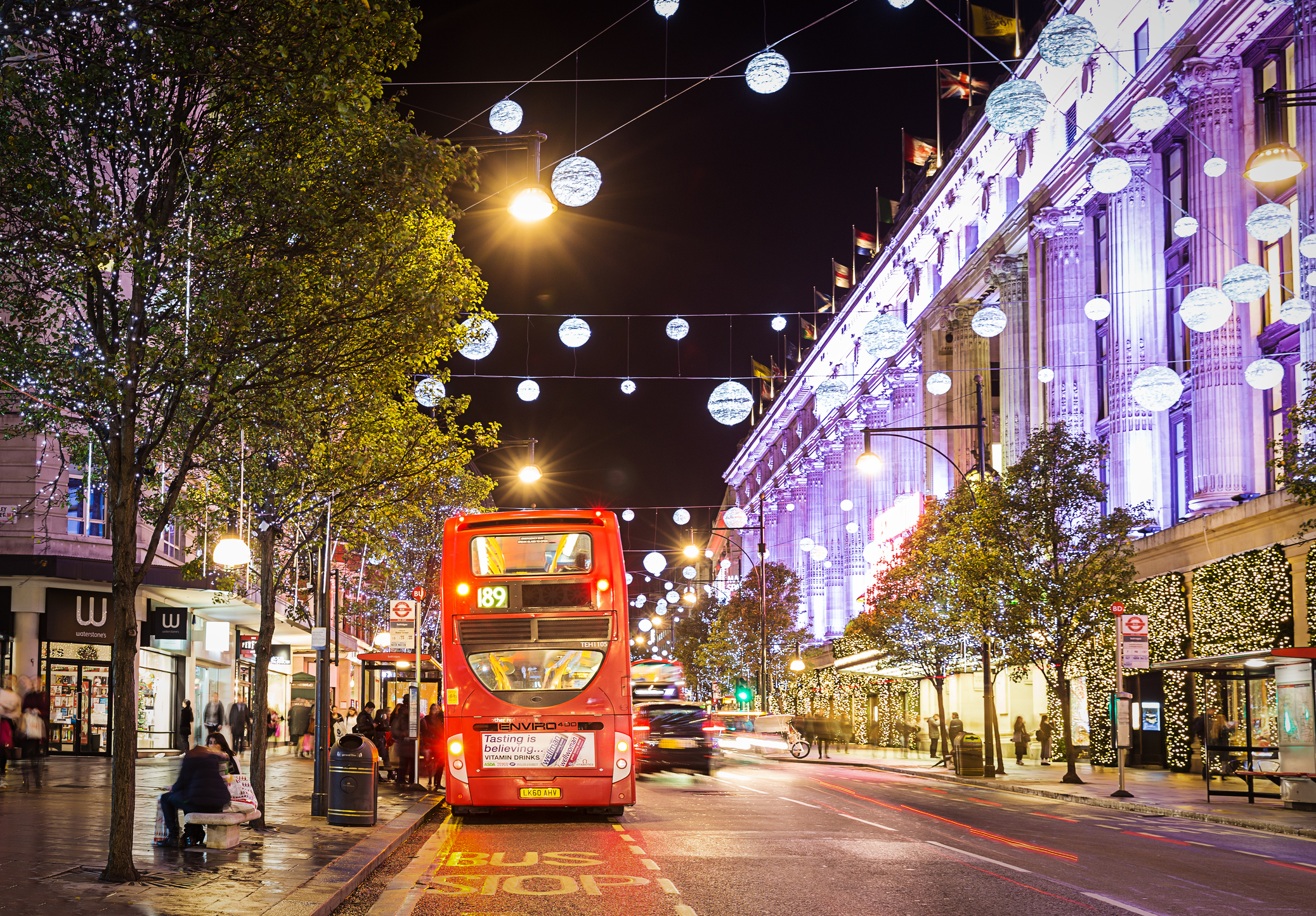 Oxford Street at Christmas, London