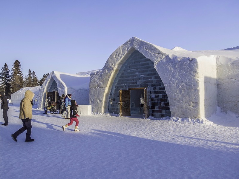 Ice hotel in Quebec, Canada