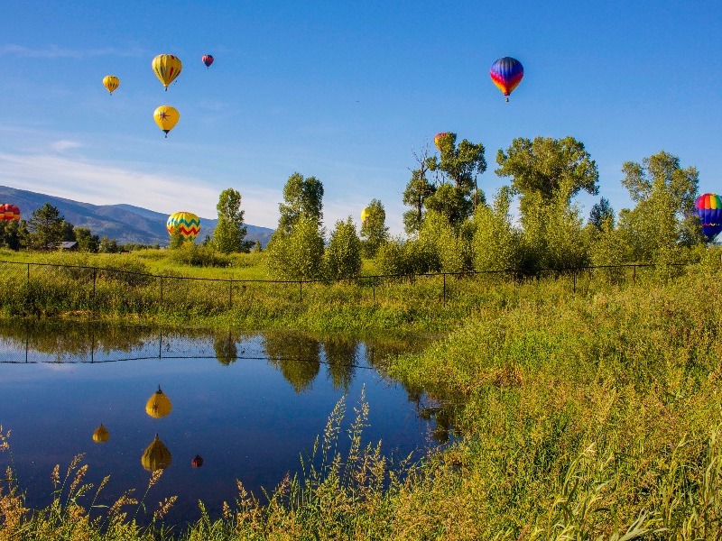 hot air ballooning, Steamboat Springs