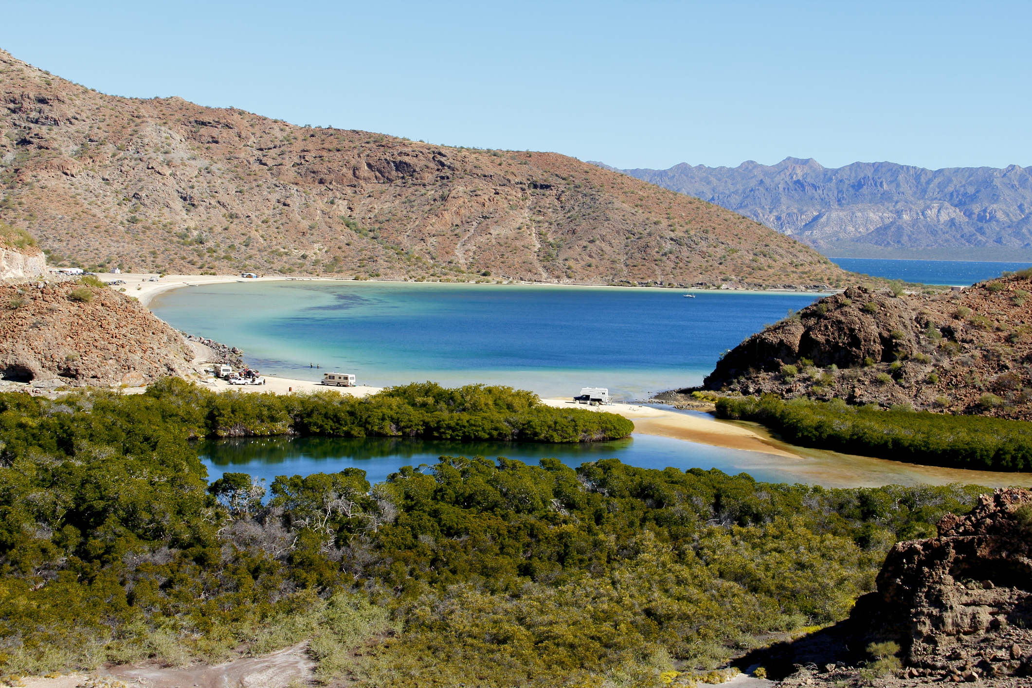 Loreto bays in the Sea of Baja California, Mexico