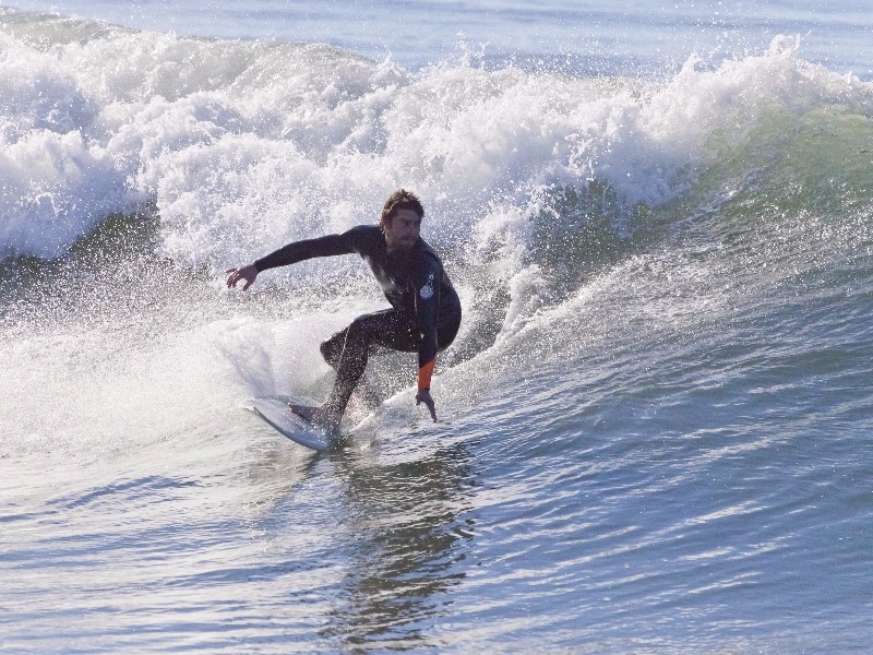 surfing in Santa Cruz