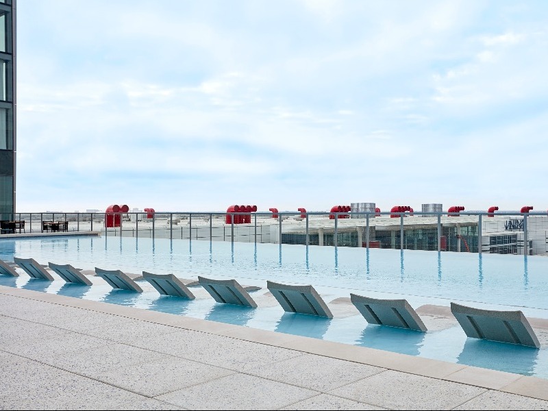 Rooftop infinity pool