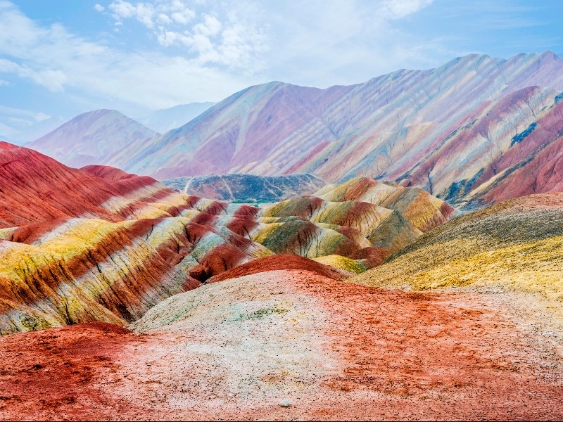 Rainbow Mountains of Zhangye Danxia, China