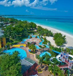 waterpark and slides at Beaches Negril