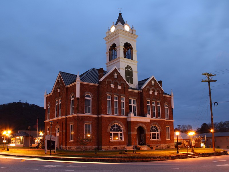 The historic Blairsville Courthouse