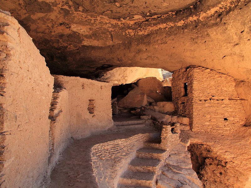 Gila Cliff Dwellings National Monument in the Gila National Forest near Silver City