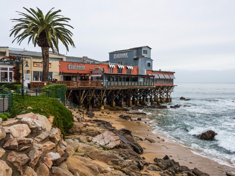 Cannery Row and Beach in Monterey