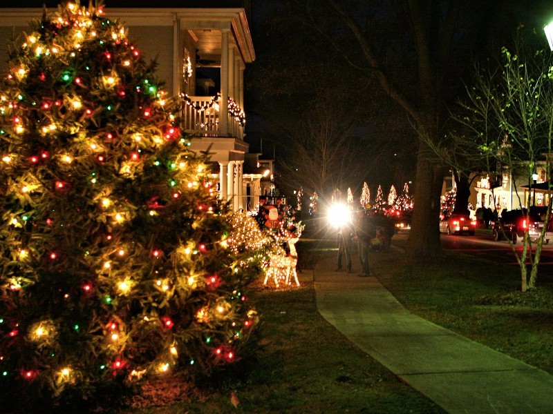 Walking through McAdenville will let you see the lights up close.