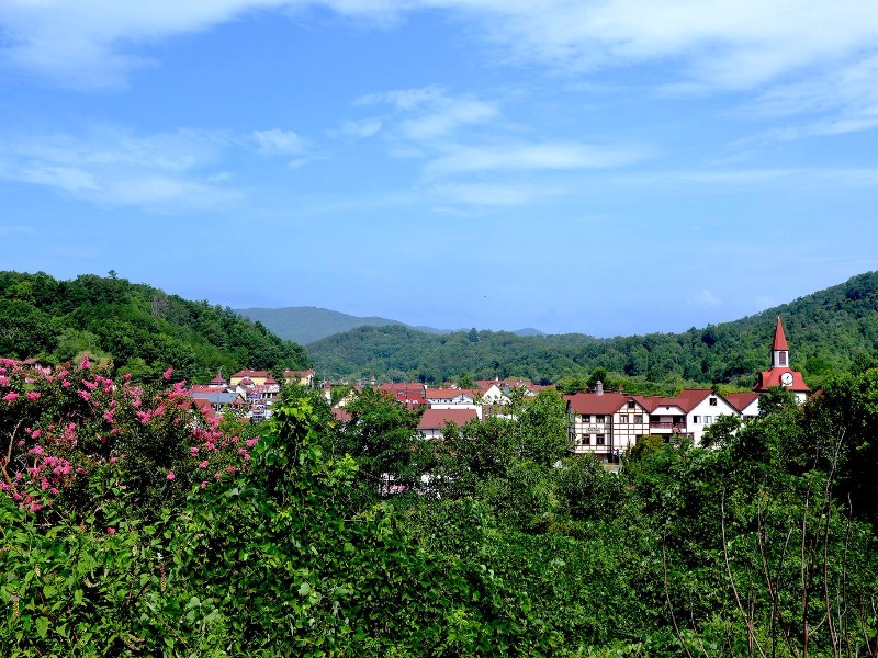 A view of Helen in the North Georgia Mountains