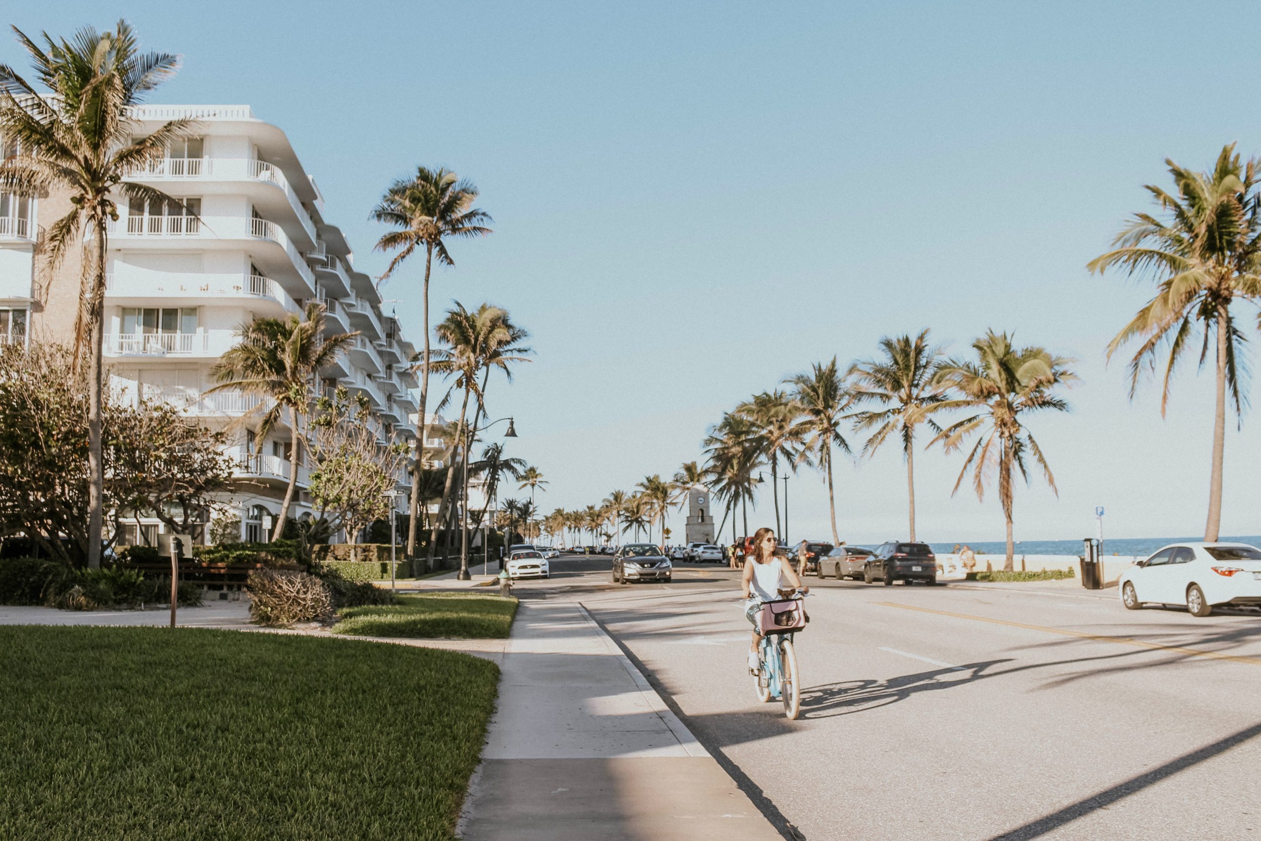 Bike ride in Palm Beach, Florida