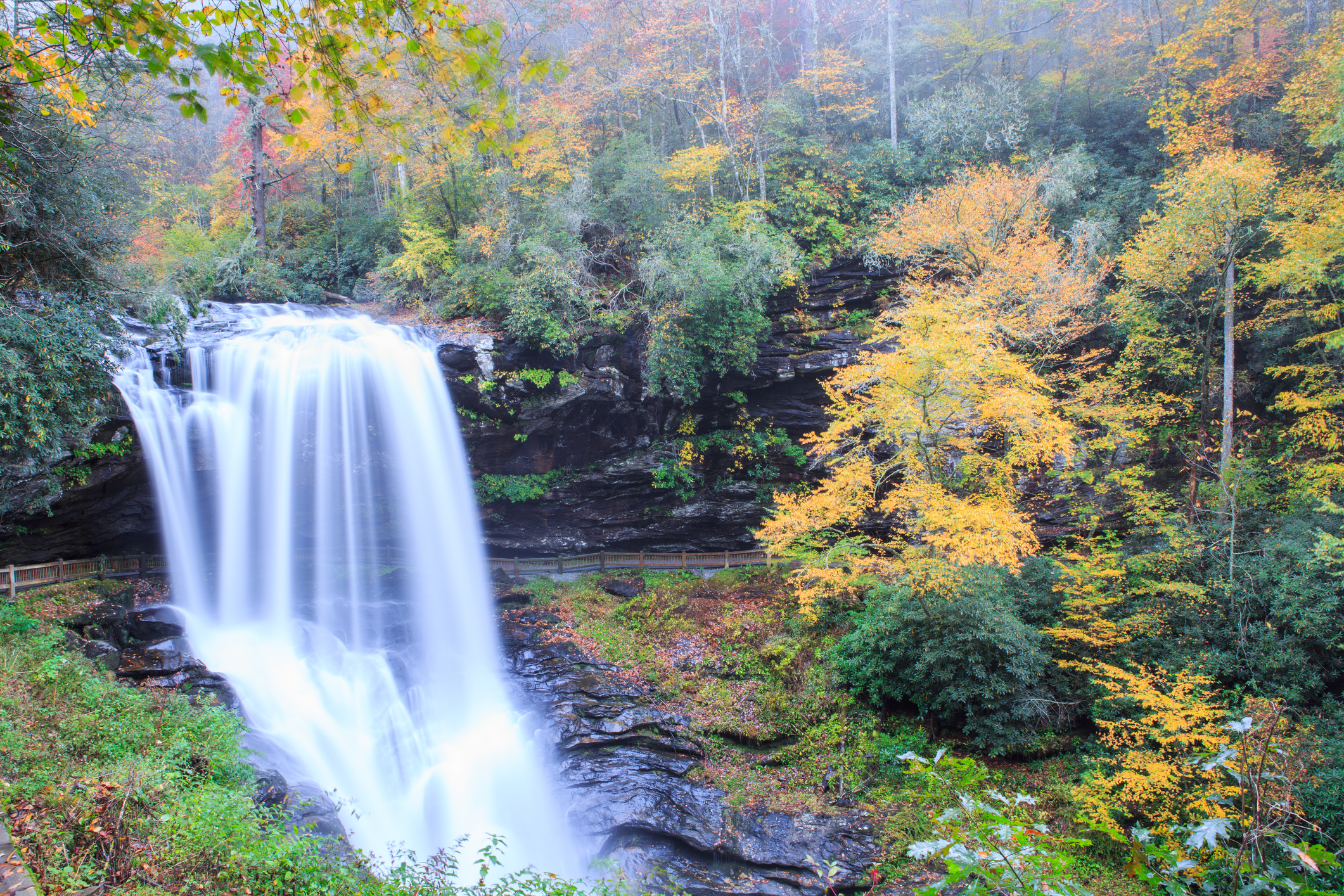 Dry Falls in Cullasaja Nantahala Forest