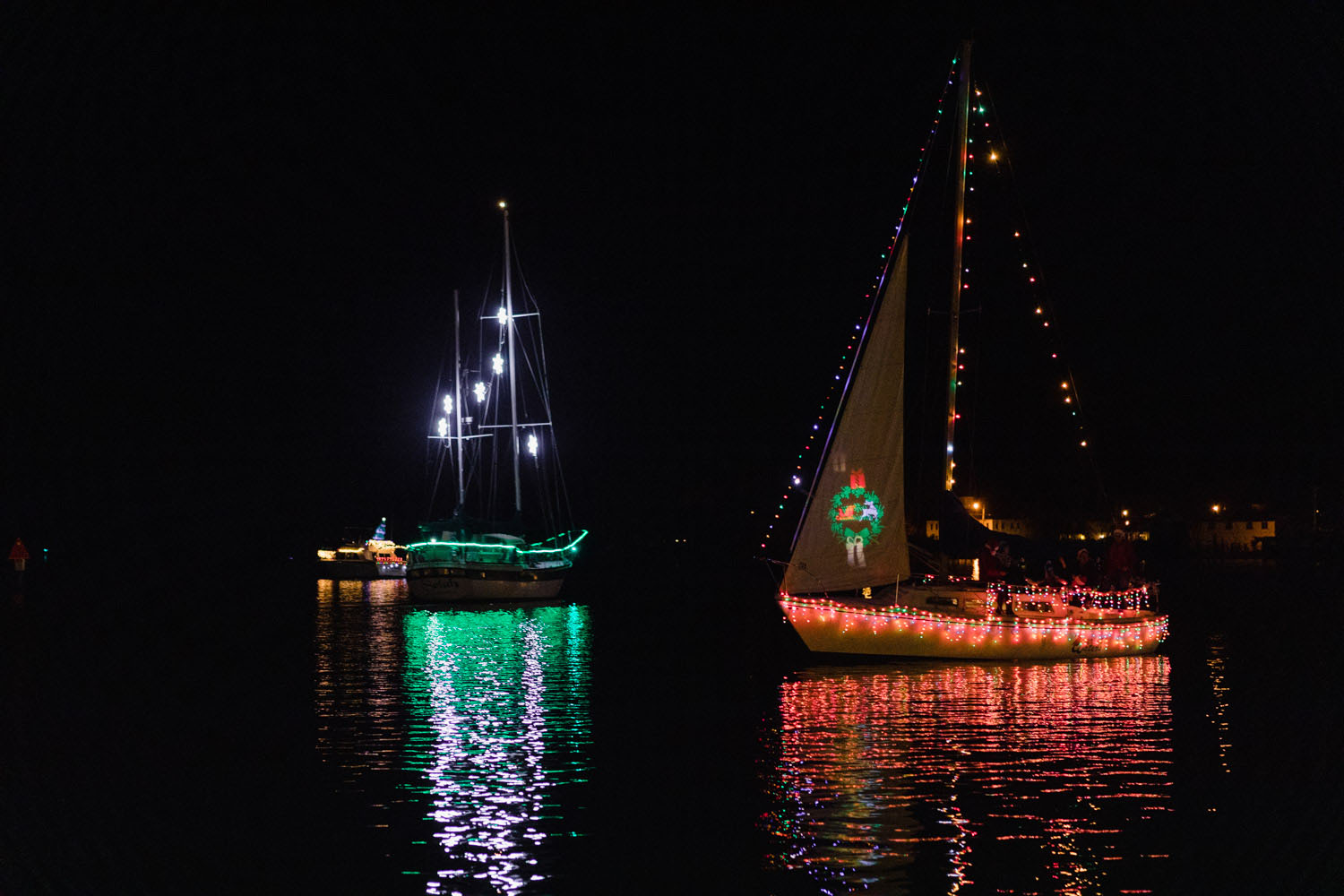 Lighted Boat Parade in Elizabeth City, NC