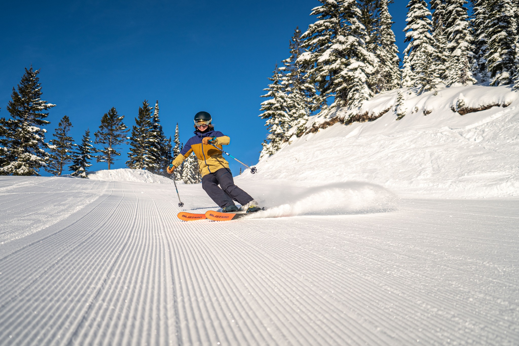 Skier at Whitefish Mountain Resort