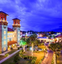 st augustine downtown lit up