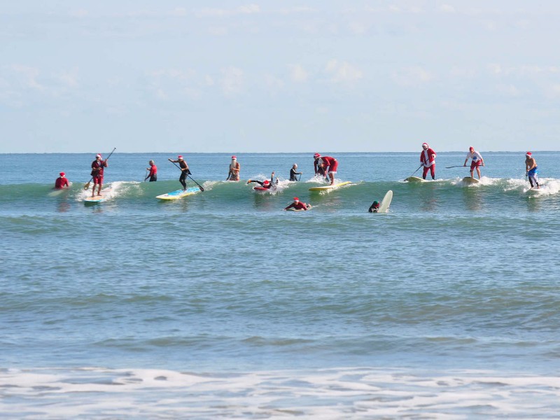 Surfing Santas, Cocoa Beach