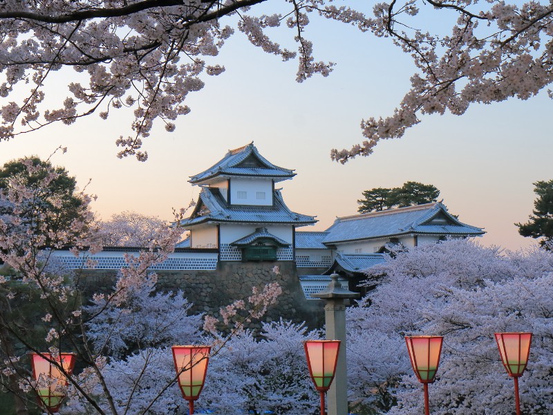 Kanazawa castle in Kanazawa Japan