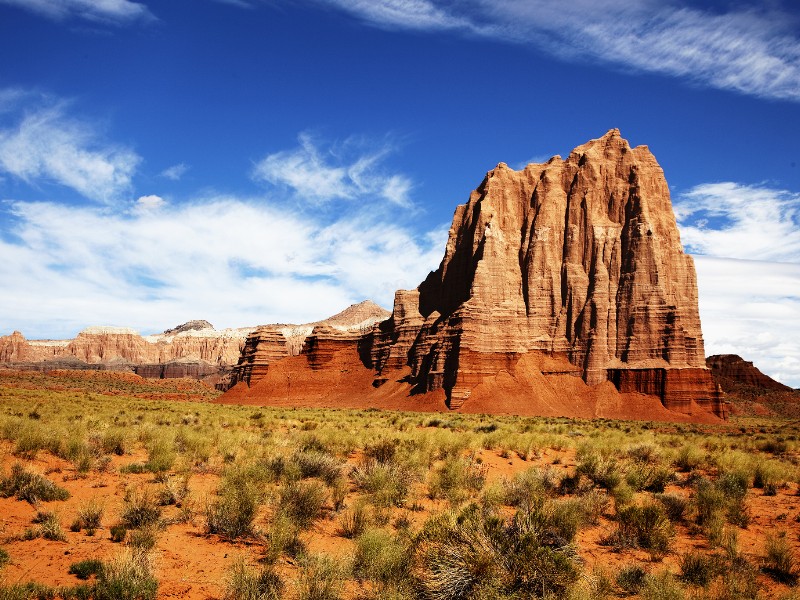 Impressive rock formations at Capitol Reef National Park.