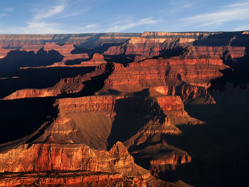 Sunrise viewed from Grand Canyon´s south rim