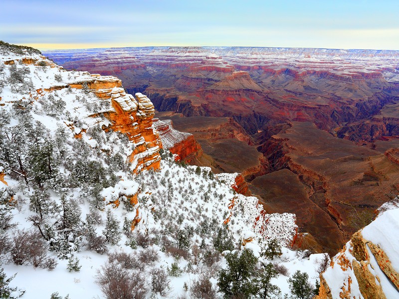 Seeing the Grand Canyon in snow is a whole new experience