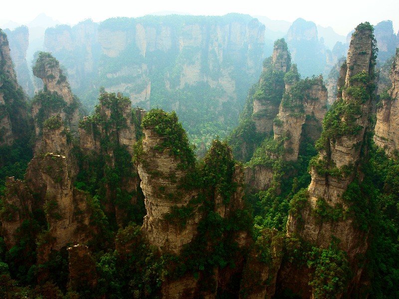 Karst topography in Zhangjiajie