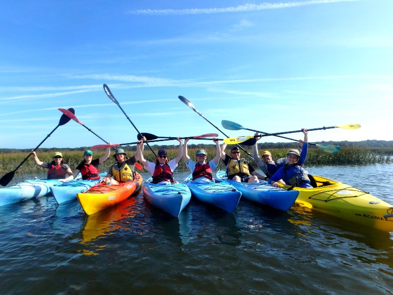 Paddling in Amelia Island