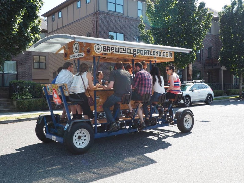 Out for a ride with BrewCycle & BrewBarge PDX