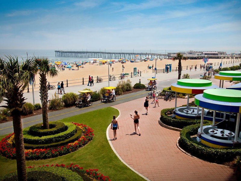 The Virginia Beach boardwalk is 3 miles of fun.