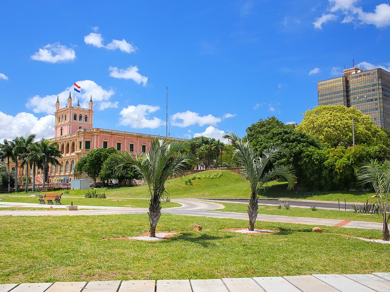 Paraguay river promenade in Asuncion Paraguay