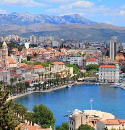 aerial view of Split Croatia