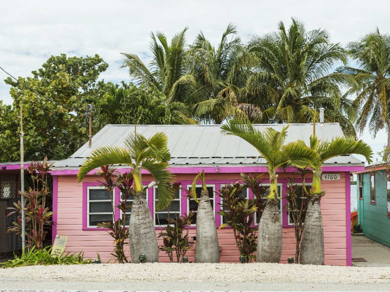 Pink house in Matlacha village