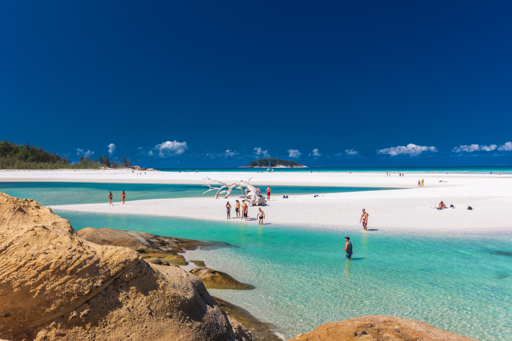 Whitehaven Beach in the Whitsunday Islands, Queensland, Australia