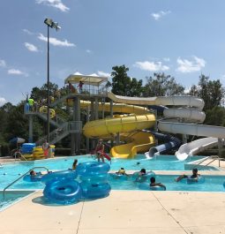 slides at Splash in the Boro