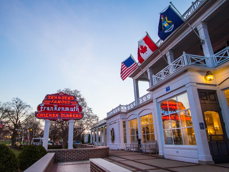 Opened in 1928, Zehnders is a famous Michigan restaurant in Frankenmuth