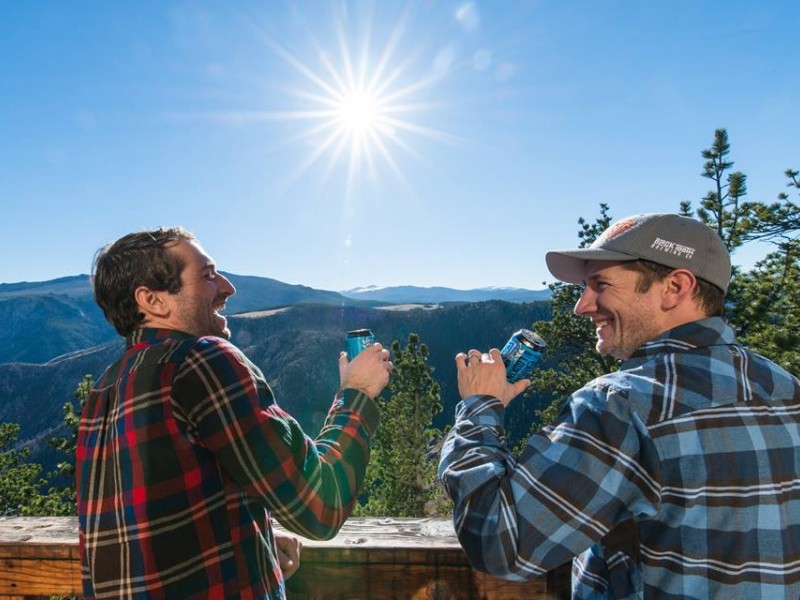 Guys enjoying the day at Black Tooth Brewing - Taproom