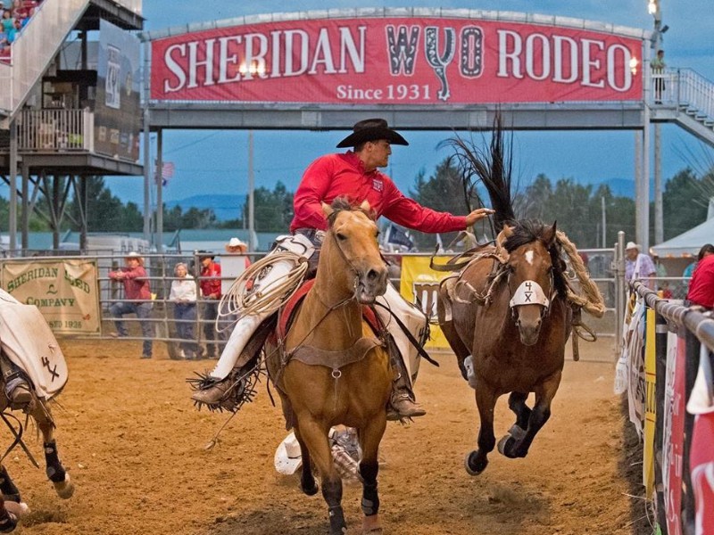 Participants at the Sheridan WYO Rodeo