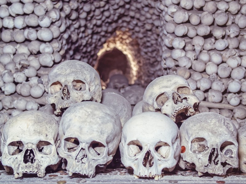 Kutna Hora, Czech Republic with its skull and bone church