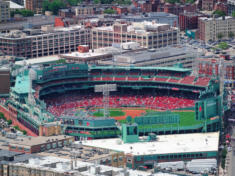 Fenway Park aerial view